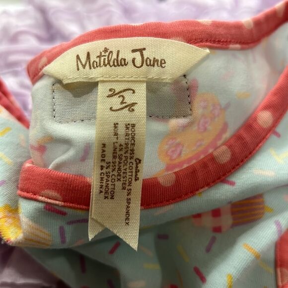 Matilda Jane let’s eat cake ruffle skirt dress size 2T EUC - Picture 12 of 13
